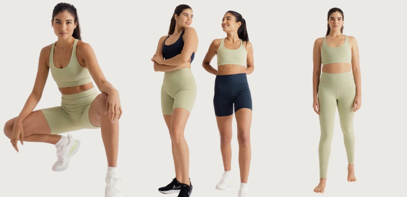 Guarda-roupa funcional roupas esportivas