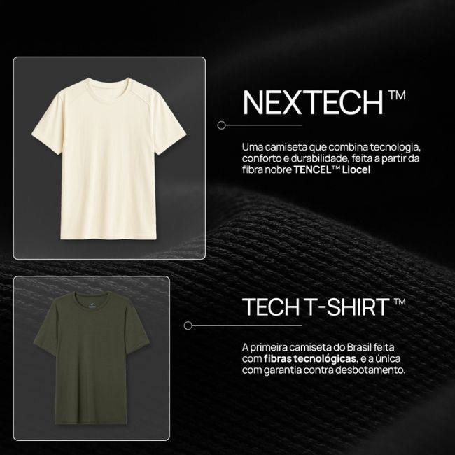 Diferença tech t-shirt e nextech